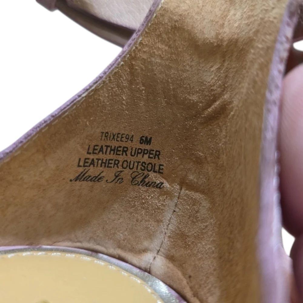 NIB Donald Pliner Trixee Crocco Leather Ankle Strap Wedge Espadrille Sandals 6